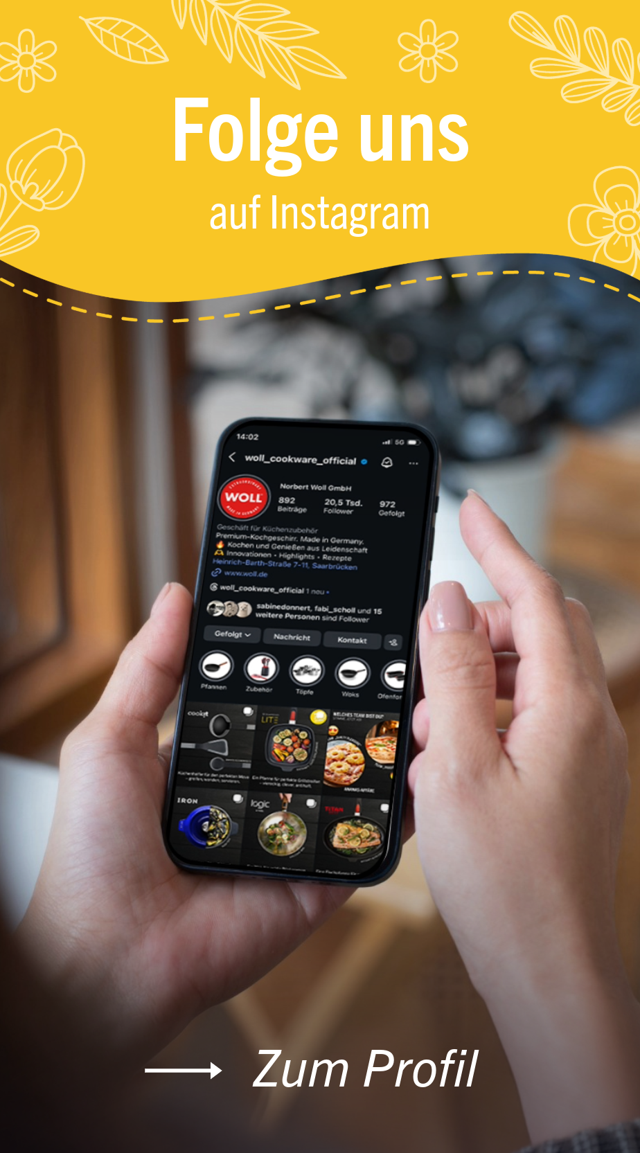 Folge uns auf Instagram